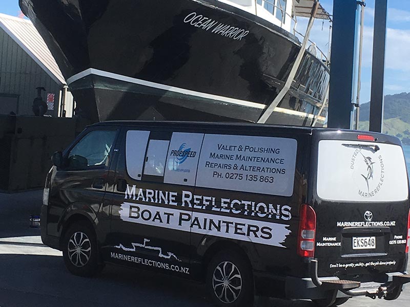 Marine Reflections professional boat painters