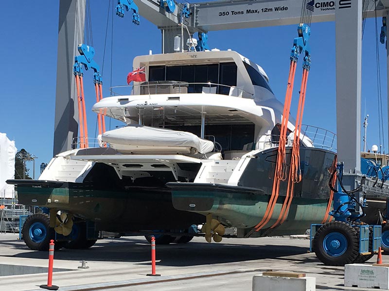 Marine Reflections boat lift to drydock