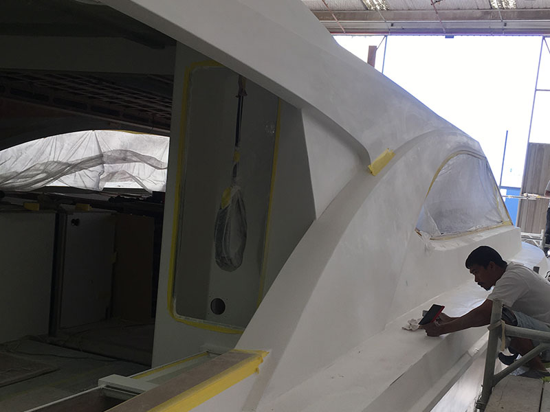 Fairing and hull preparation